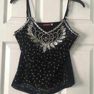 One of a kind embellished tank from YOGO
